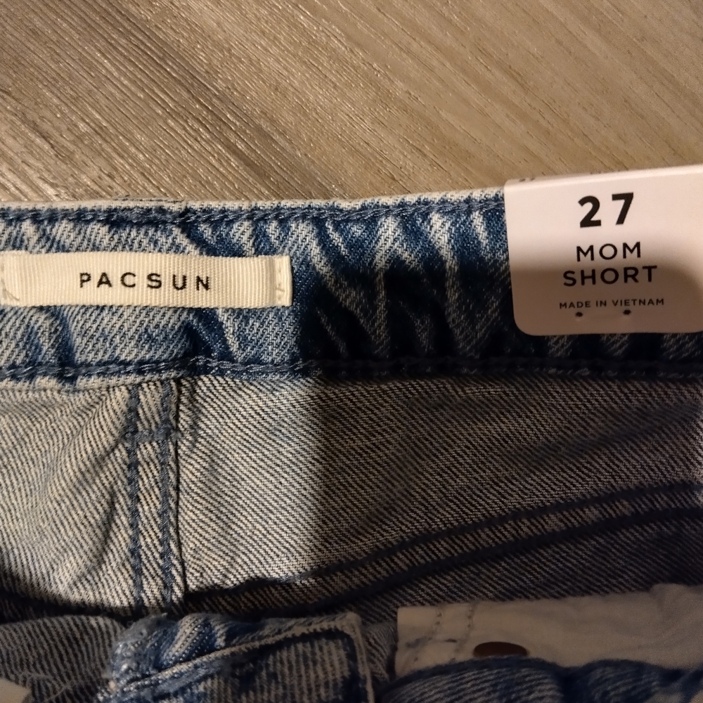 PacSun Happy Daisy Blue Denim Shorts - Picture 5 of 9